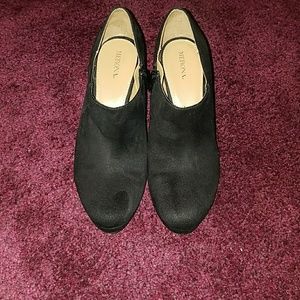 Black suede ankle boot